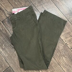 Hollister Y2K Vintage Low Rise Green Cotton Boot Cut Flare Khakis